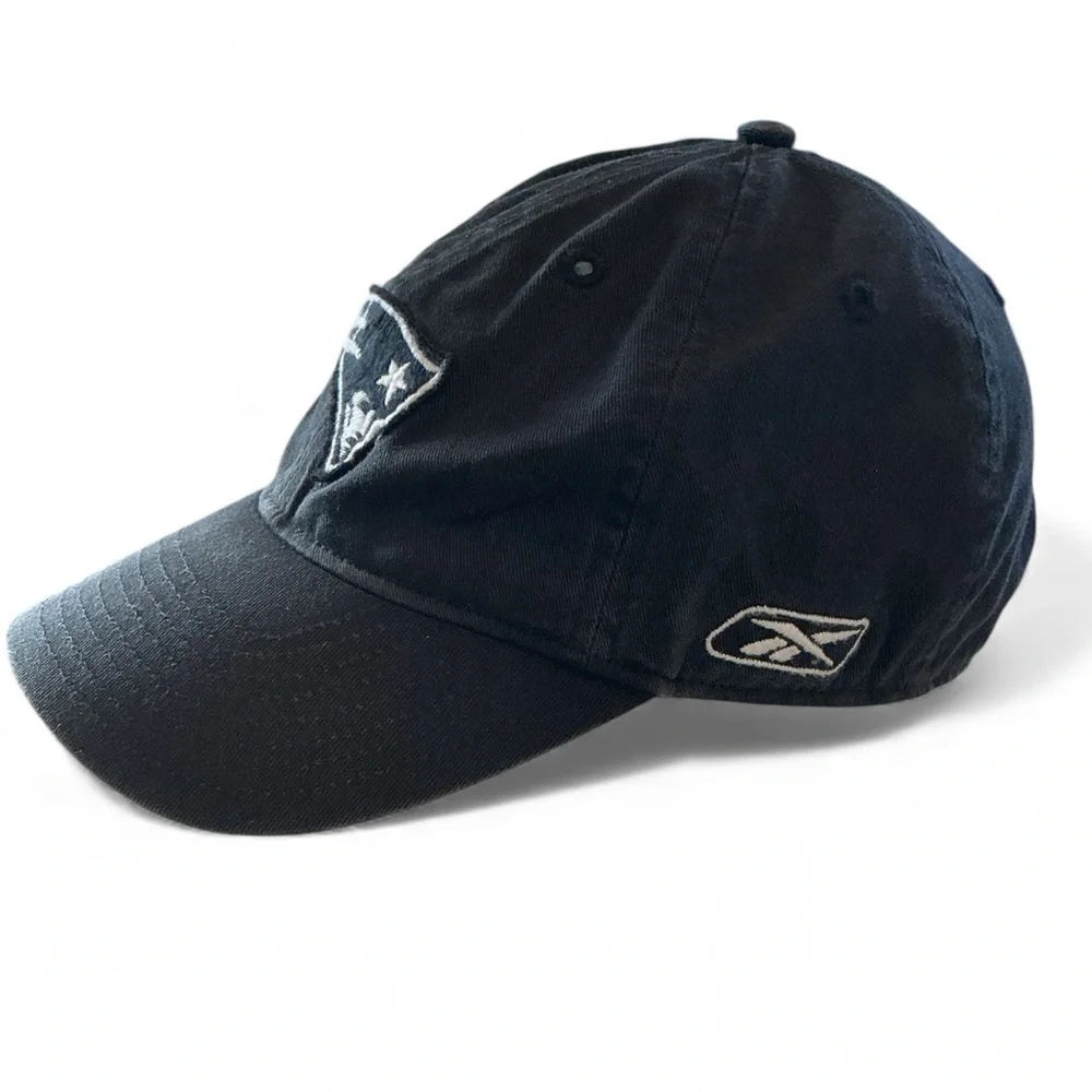 NFL Y2K New England Patriots Reebok Team Apparel Washed Black Baseball Cap